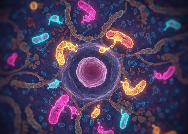 Body cell with neon substances