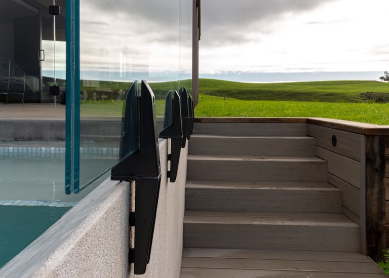 Pool Glass balustrades