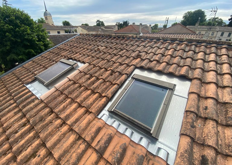 chantier velux zinc