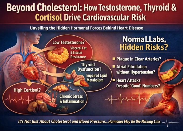 Testosterone, Thyroid, Cortisol: The Overlooked Trio Controlling Your Heart Health
