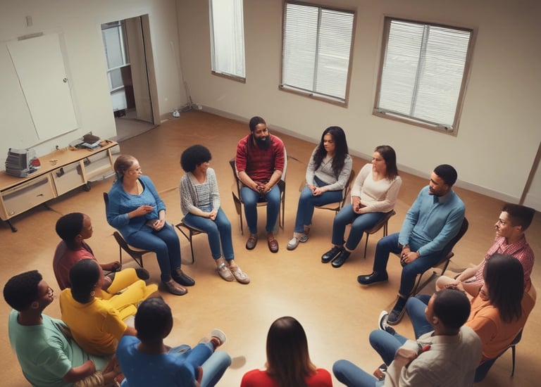 a man taking a photo of himself in a studio