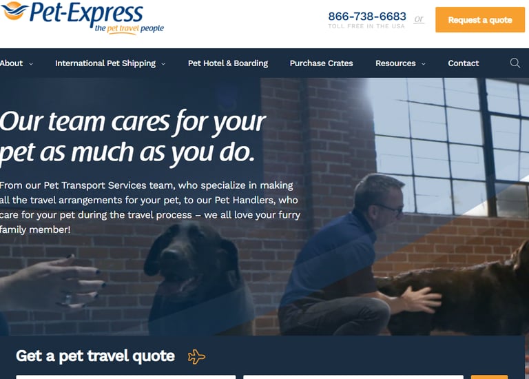 pet express pet transport services
