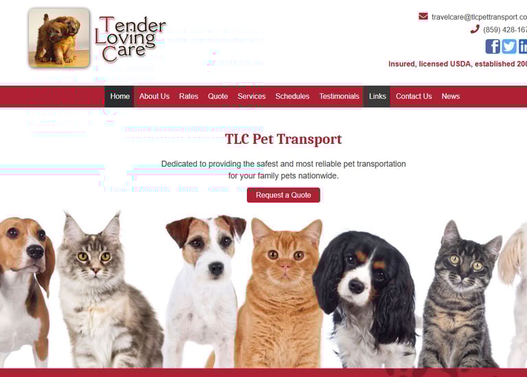 tlc pet transport services