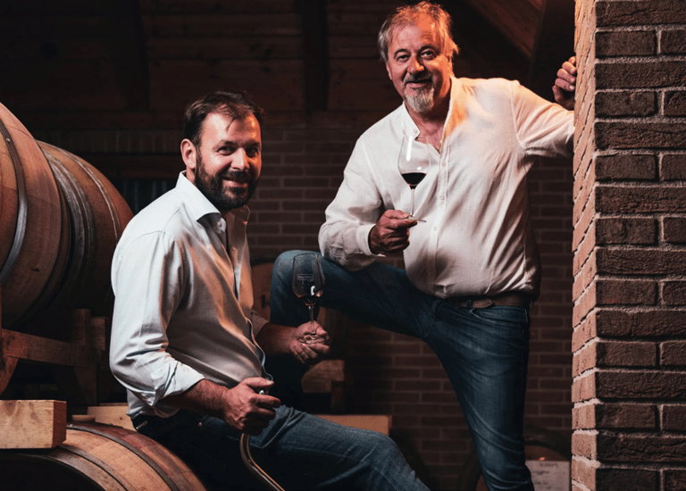 Natalino Fasoli e Matteo Fasoli di Fasoli Gino, azienda di vino biologico e vegano nel Veneto