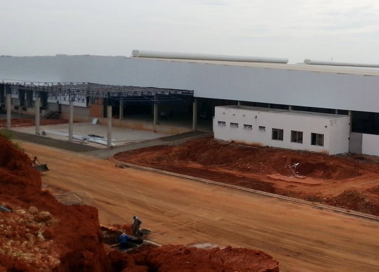 piso sem juntas obra LSL Honda