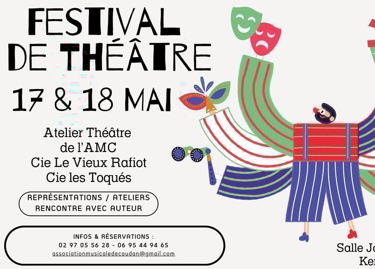 Banderole du Festival de théâtre de l'AMC