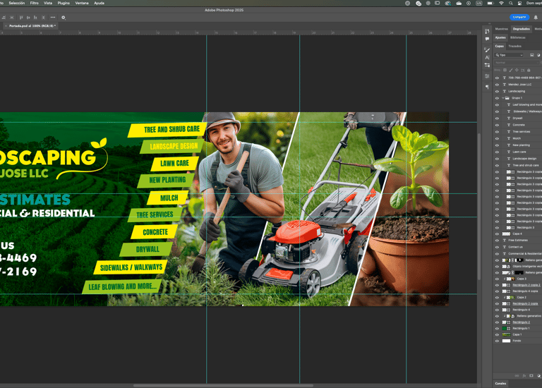 Diseño gráfico para empresa de jardinería