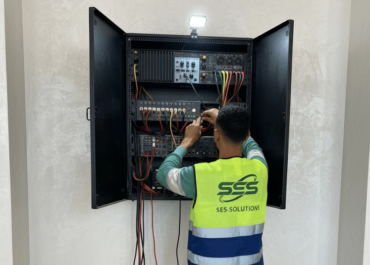 أنظمة مخصصة للطوارئ والإخلاء، تعمل على إرسال تنبيهات صوتية ورسائل إنذار في حالات الحرائق