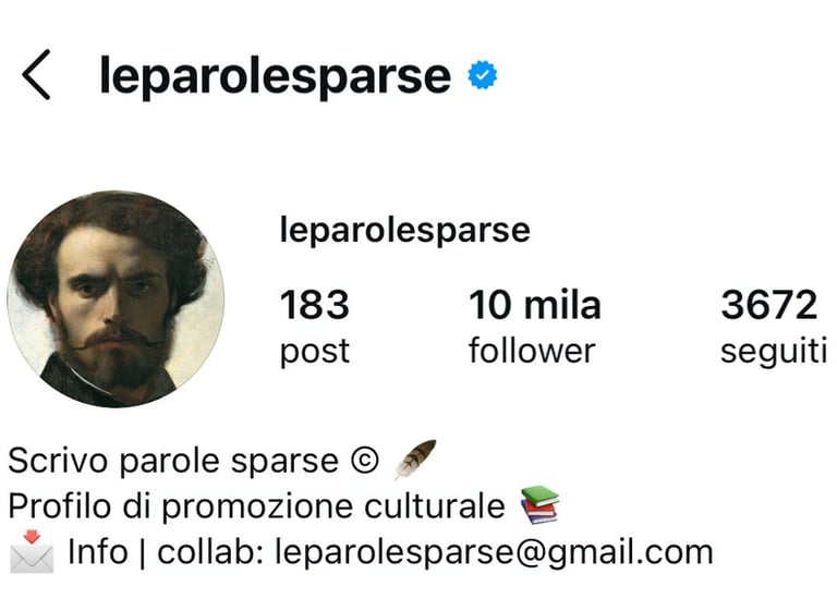esempio di profilo social gestito da agenzia: personal branding