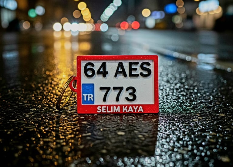 Anahtarlık, Plaka Anahtarlık, 3D Anahtarlık, Motosiklet