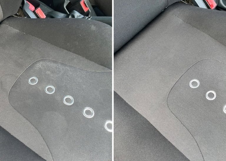 Avant après nettoyage de textiles m&m services pro rouen