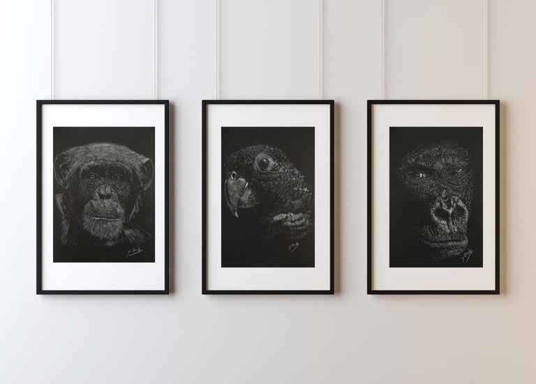 Art print de mes oeuvres animals