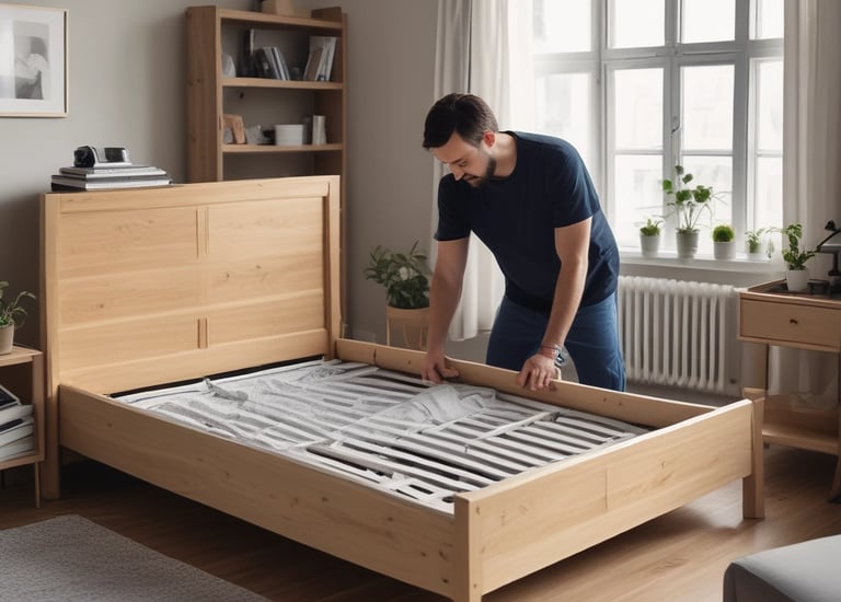 Two yellow moving trucks are parked on a dirt road next to a building. The trucks are labeled with 'Agarwal Packers & Movers,' indicating they are used for transporting goods. The background includes a simple building with minimal decoration and some greenery.
