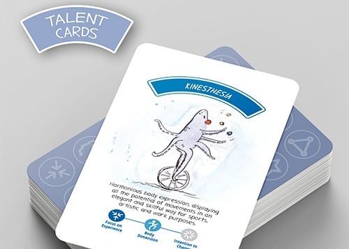 A deck of cards of Talent Cards