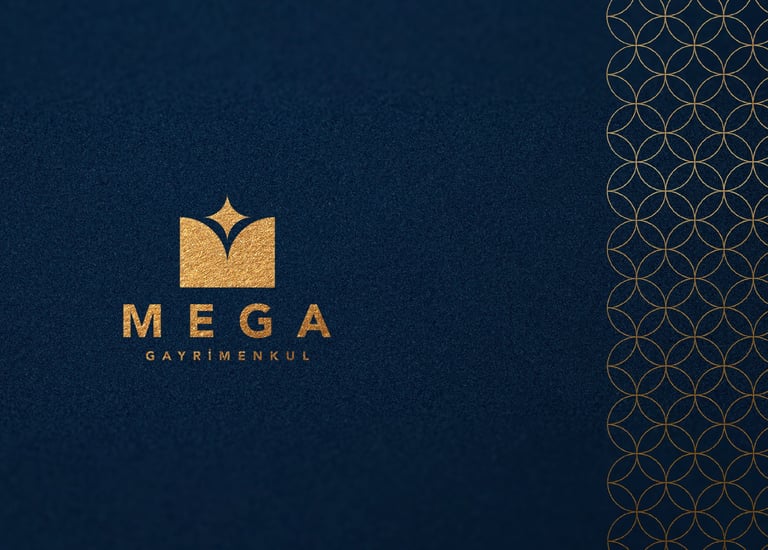 mega gayrimenkul, ısparta emlak logosu, ısparta logo tasarımı