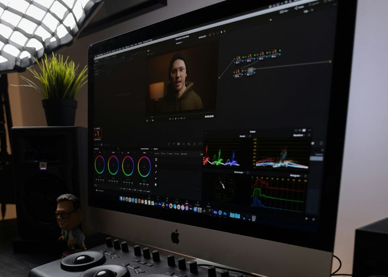 Edição de vídeo e imagem