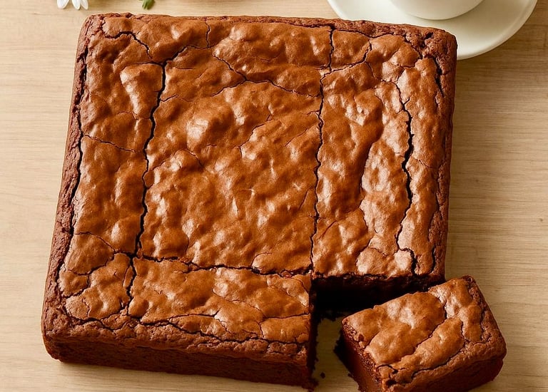 cremoso brownie de chocolate semiamargo con nueces