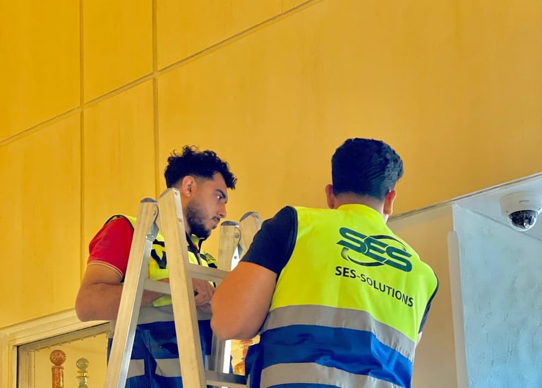فريق هندسي متخصص في التصميم، البرمجة، والتنفيذ. خدمات ما بعد البيع من صيانة ودعم فني مستمر.