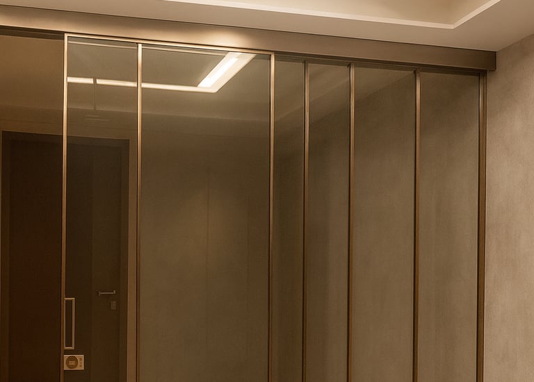 Telescopic slider doors