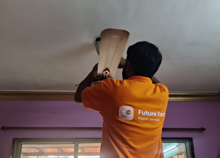 Fan repair services for all types of ceiling and table fans.