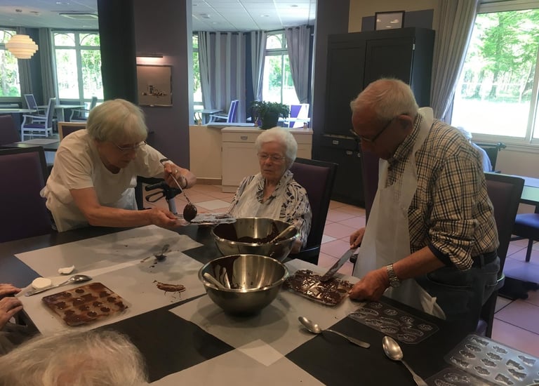 Friture en chocolat à Pâques 