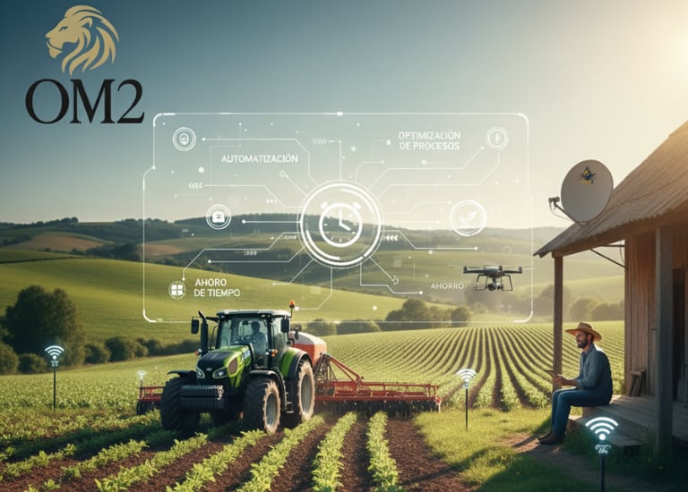 desde la comodidad de su casa mirando el campo y dirigiendo todo digitalmente.;