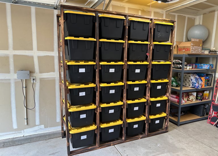 large garage shelving