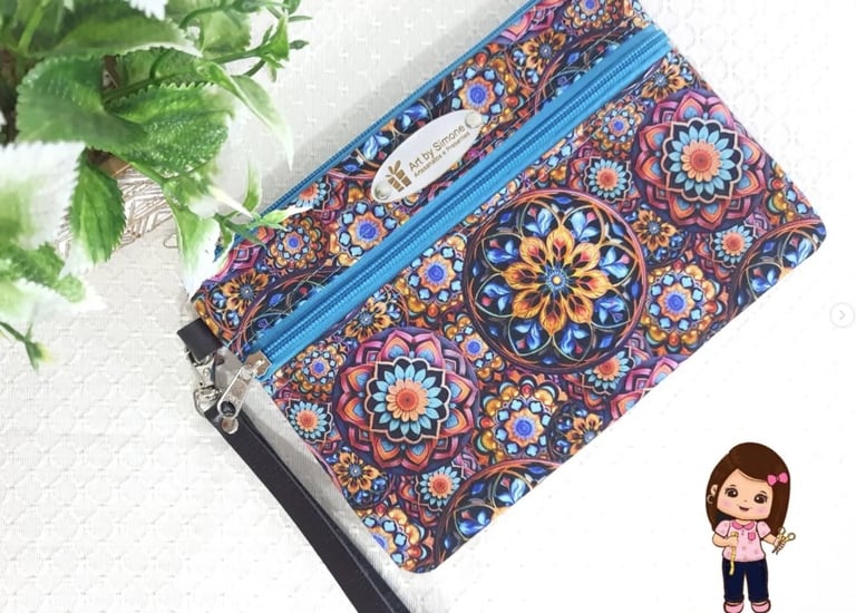 Carteirinha de mão personalizada - Art by Simone