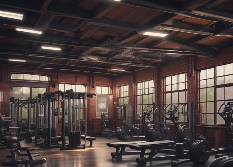 a cinematic gym