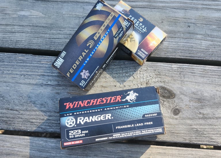 Variety of self-defense ammunition.