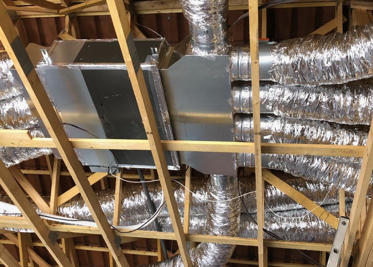 Chauffage et climatisation par un gainable