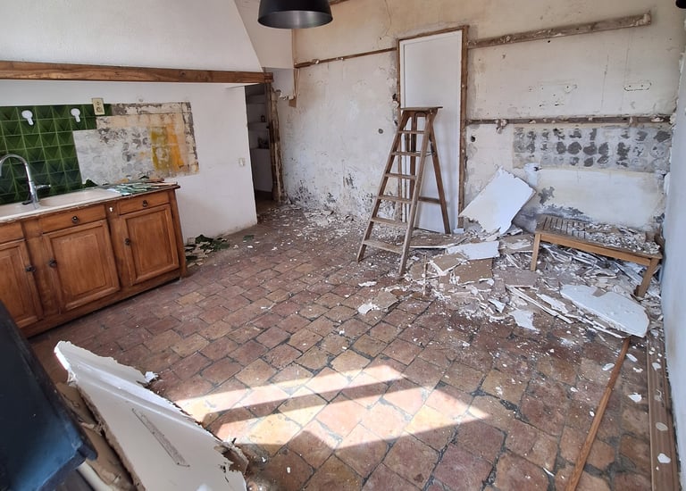 Rénovation chambre, placo, peinture, enduit