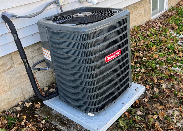 AC unit replacement for this home in Lowell, WI.