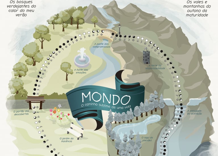 conceptual image of the board game Mondo