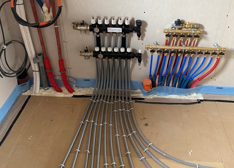 Chauffage par plancher chauffant hydraulique