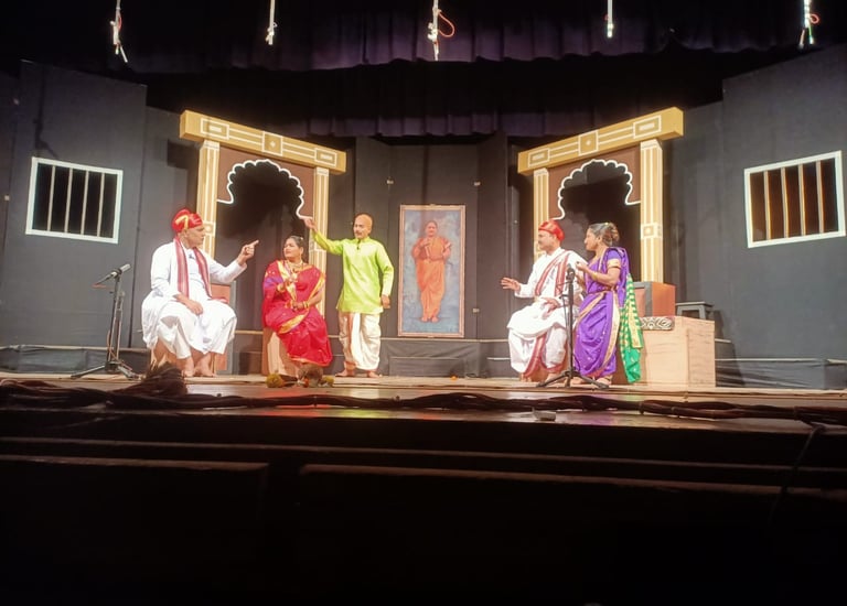 Glimps of Sangeet Double Life performed at Maharastra State Sangeet Natya Spardha