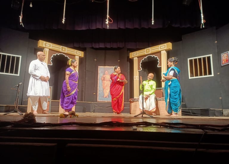 Glimps of Sangeet Double Life performed  at Maharastra State Sangeet Natya Spardha