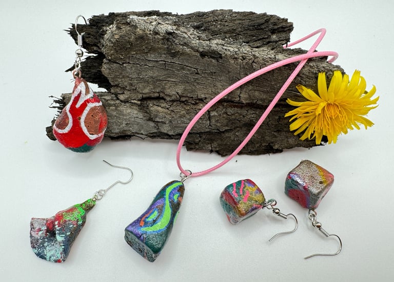 handmade jewelry made from coffee