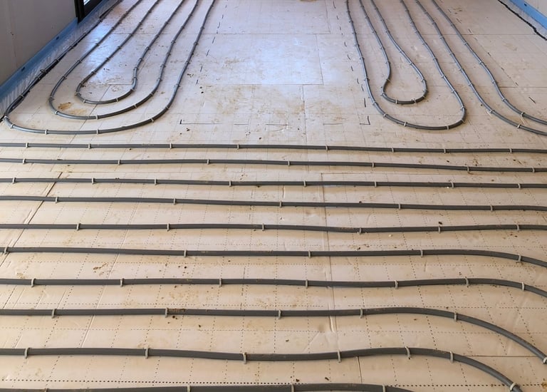 Chauffage par plancher chauffant hydraulique