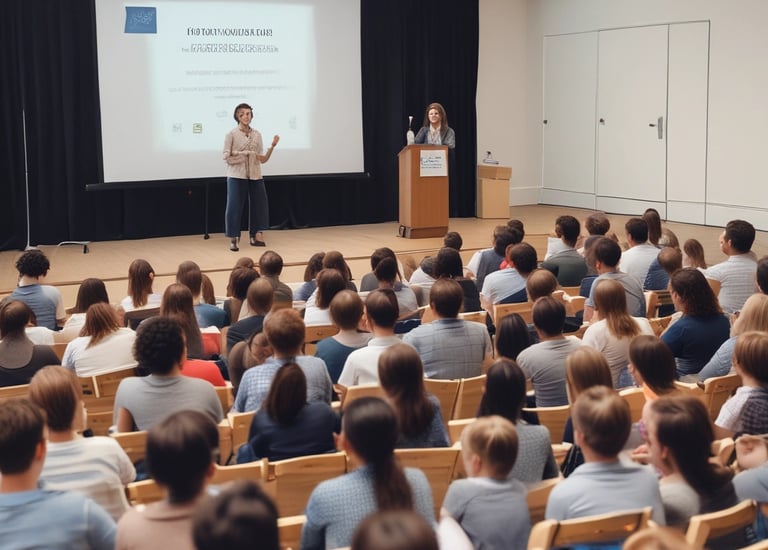 Advisors meeting with a parent reviewing US boarding school options.