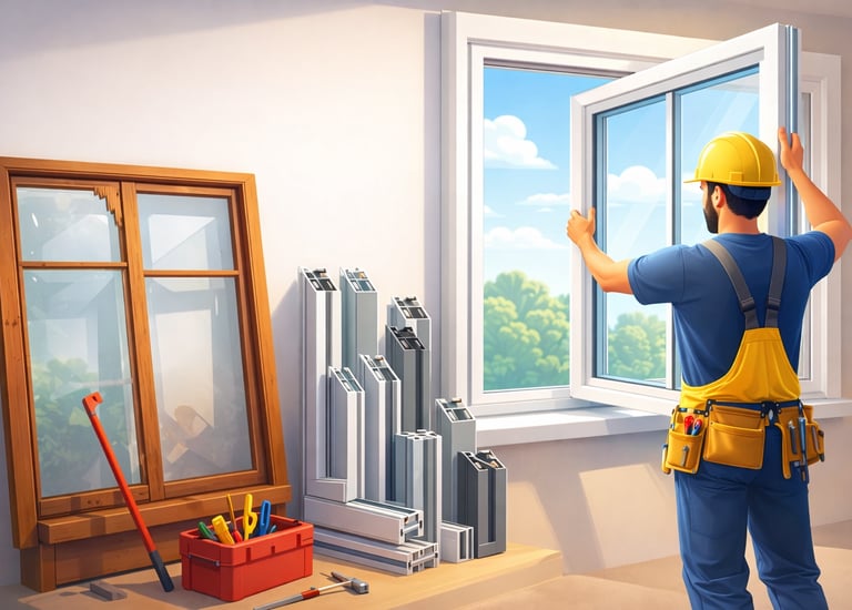 Pose de châssis PVC et aluminium à Waremme, Hannut, Huy et Liège