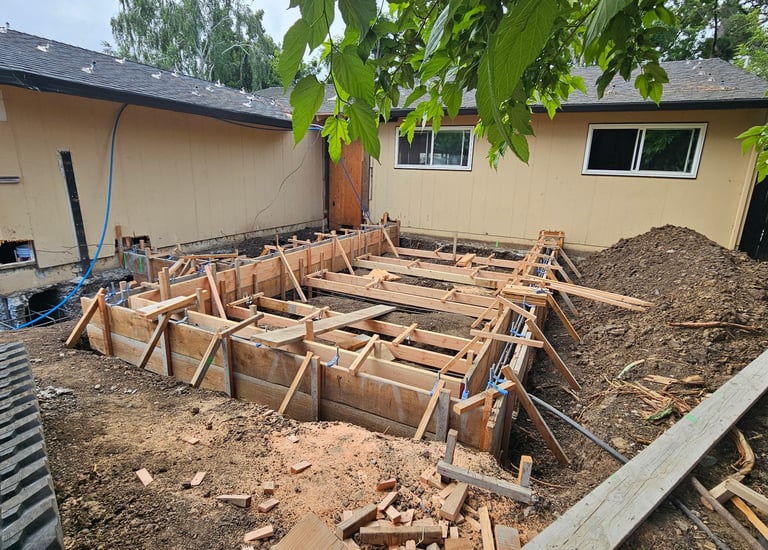 Foundation and grading inspection work
