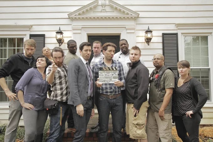 Property Brothers set crew posing