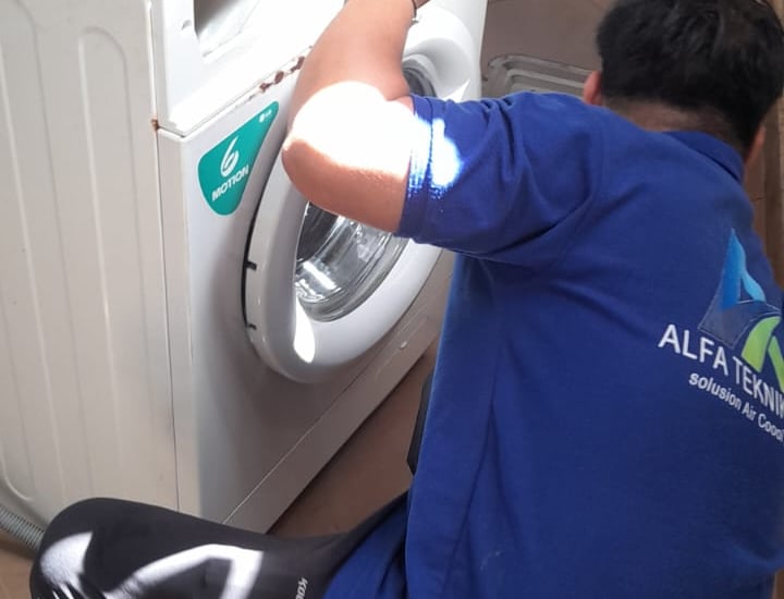 perbaikan service mesin cuci model front loading di mataram - lombok