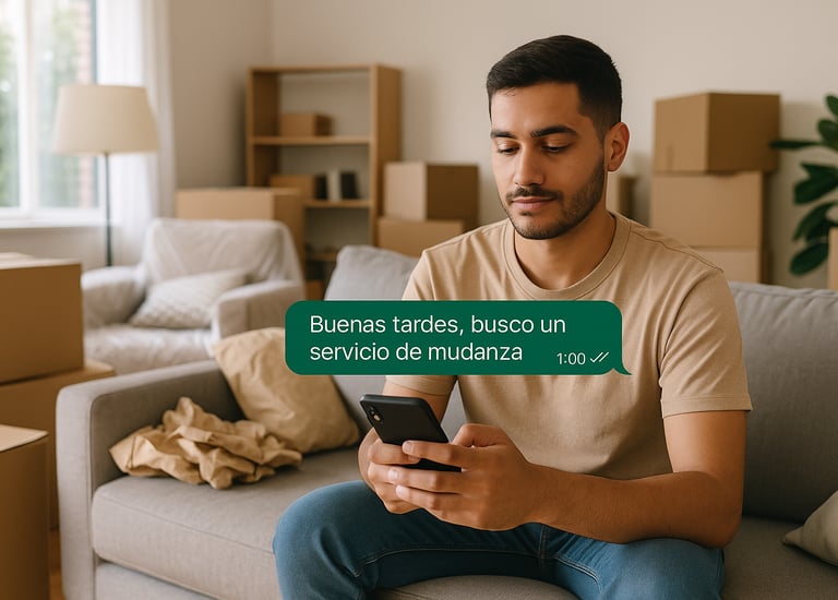 Cotizacion rapida de mudanzas por whatsapp con Jhony Moving