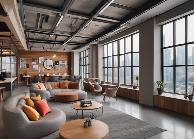 A vibrant restaurant interior showcasing stylish joinery and ambient lighting designed by Eiffel Energy.