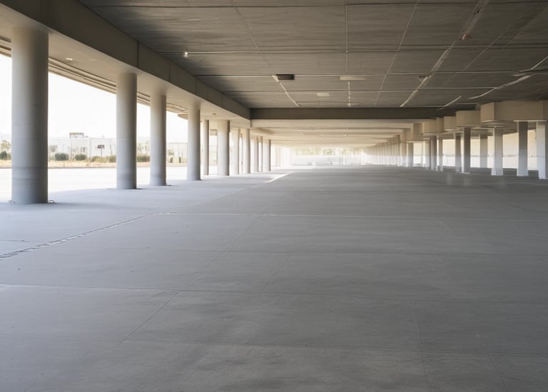 P3 Protect applied on a parking garage surface.