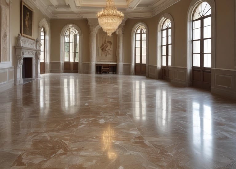 Custom-made wooden furniture pieces in a showroom.