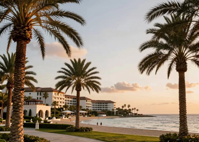 Completed residential building exterior with landscaping.