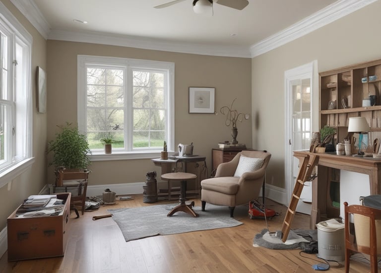 ClearSpace Solutions truck parked beside a home ready for junk pickup.